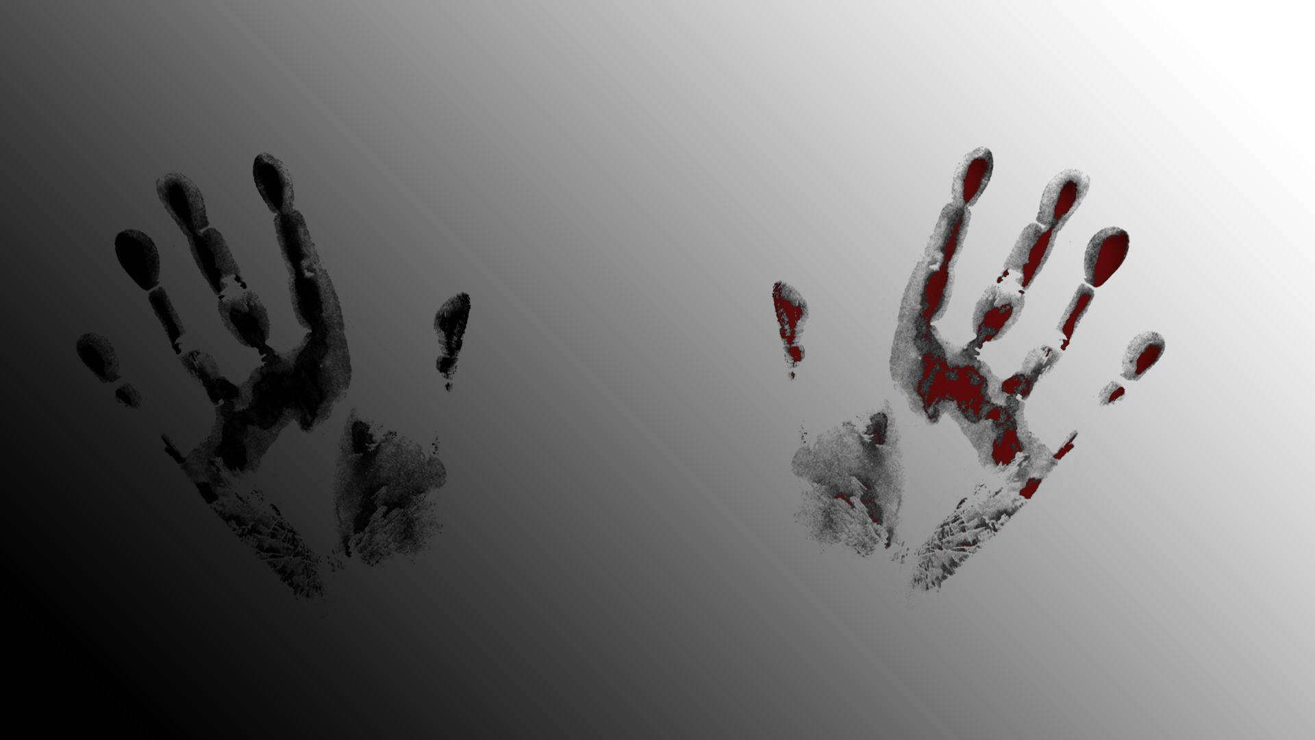 Scary Bloody Hand Prints Background