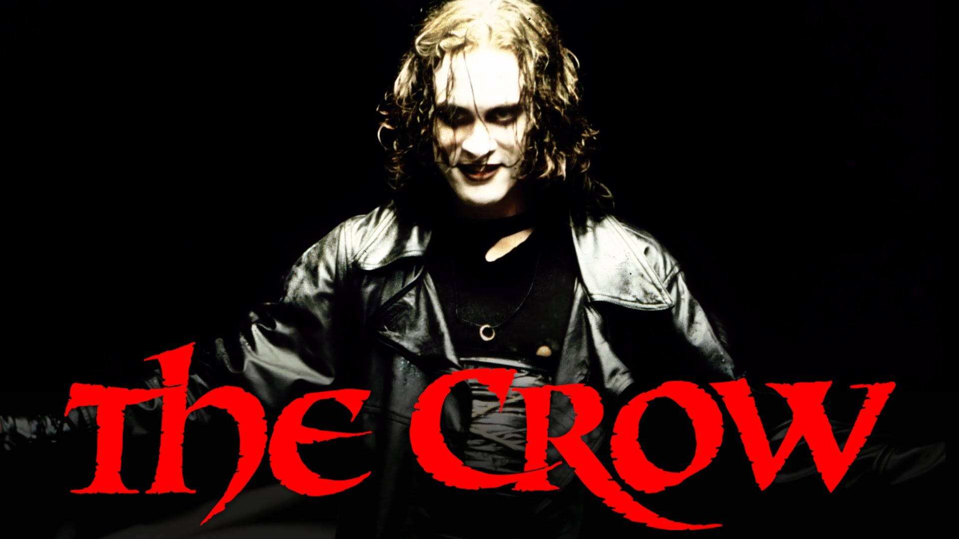 Scary Brandon Lee In The Crow Background