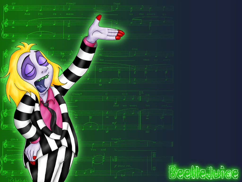 Scary Cartoon Beetlejuice Background