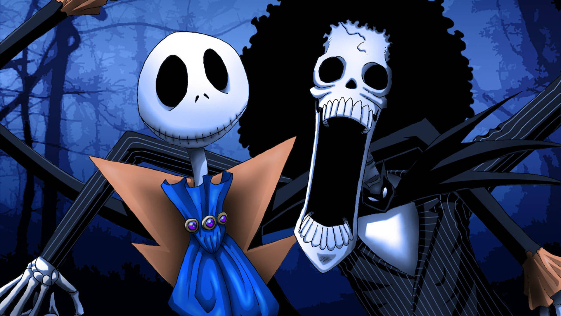 Scary Christmas With Jack And Brook Background