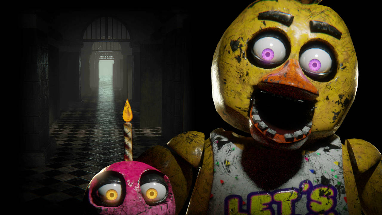 Scary Classic Chica Fnaf Background