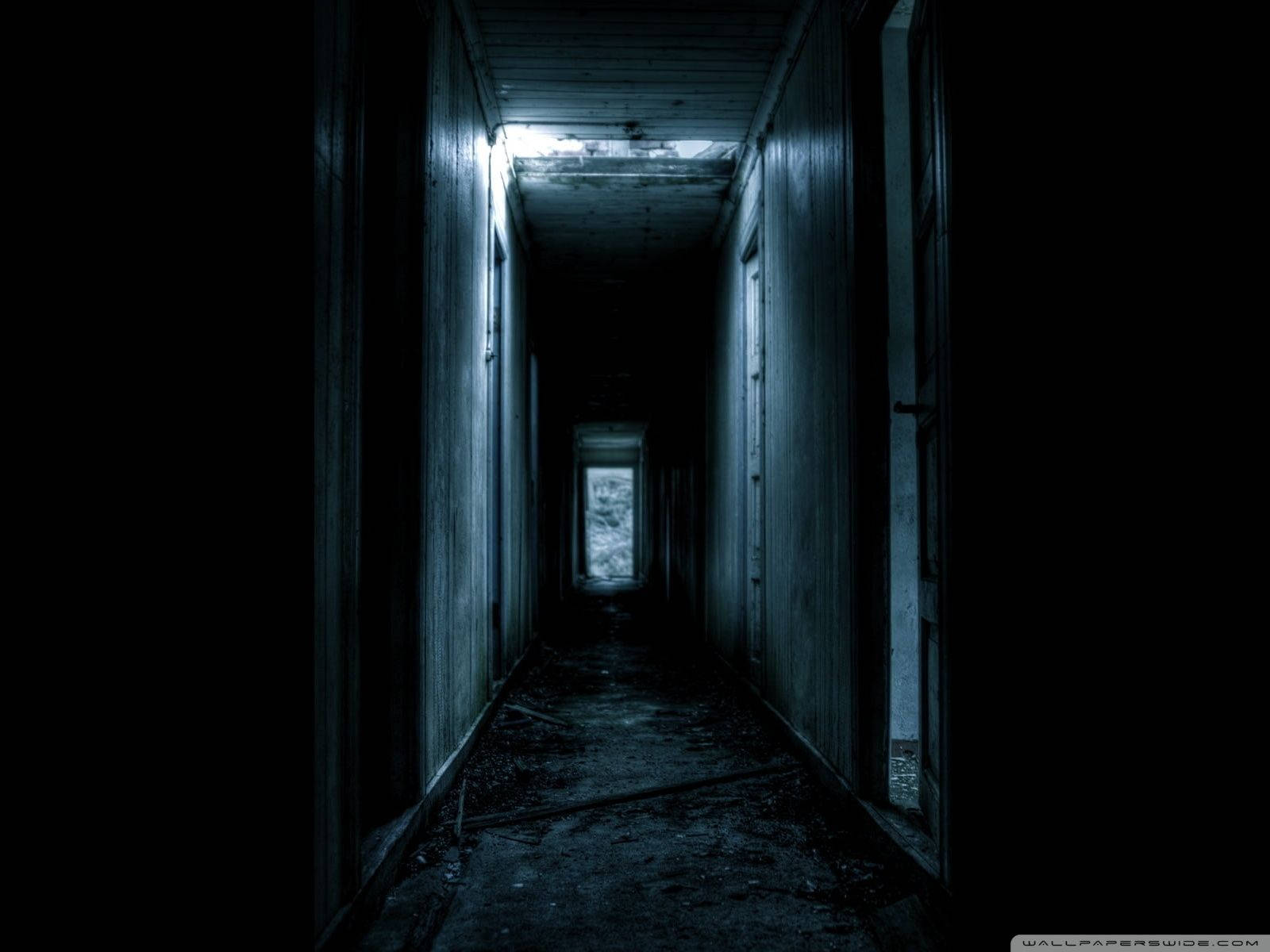 Scary Corridor Abandoned Building Background