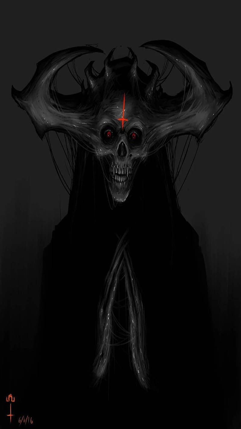 Scary Dark Devil Illustration