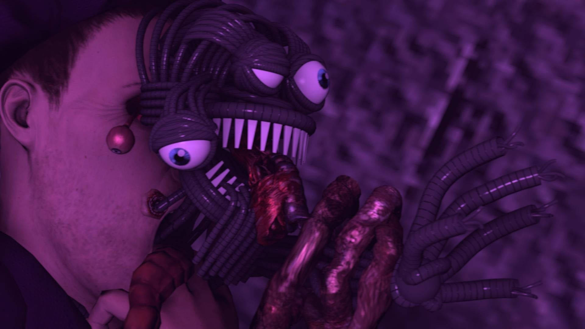 Scary Fnaf Purple Guy Background