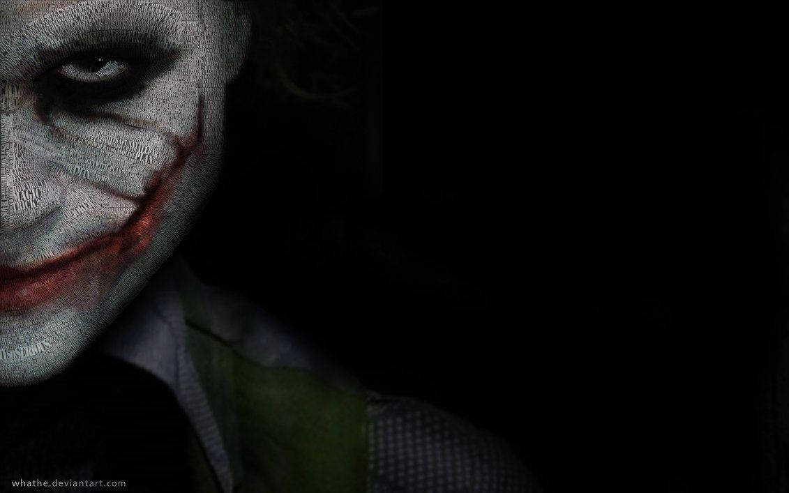 Scary Half Face Joker Background
