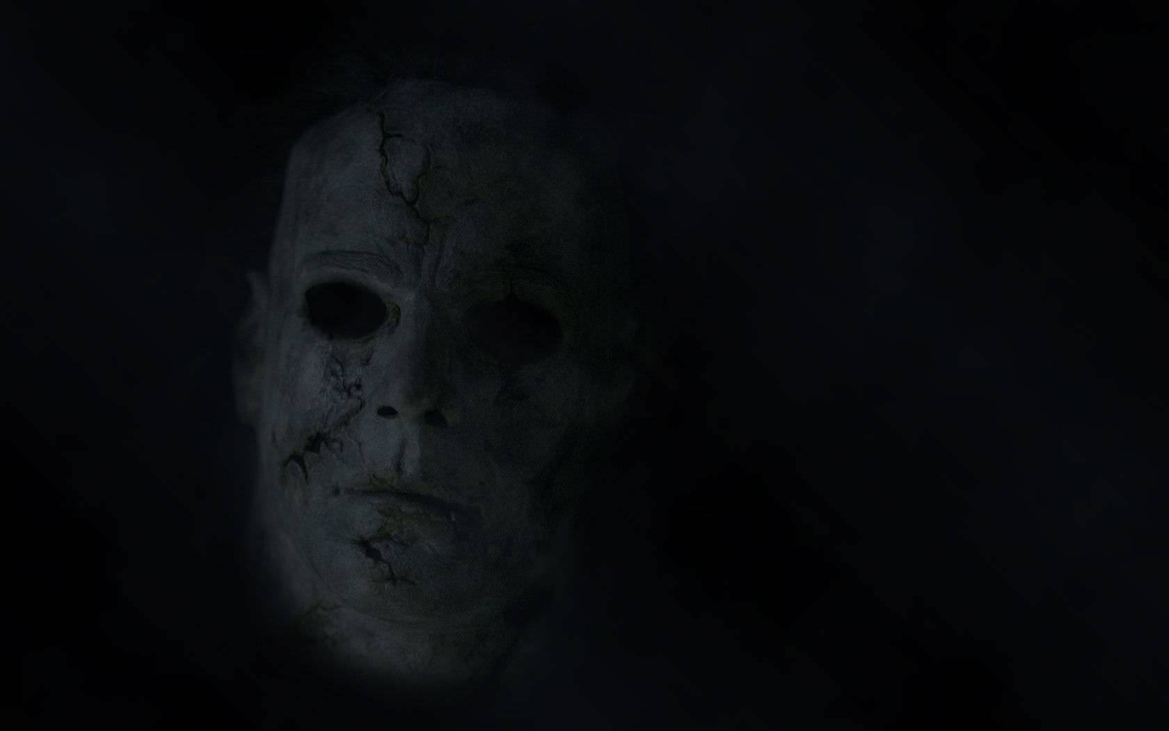 Scary Halloween Michael Myers Mask Background