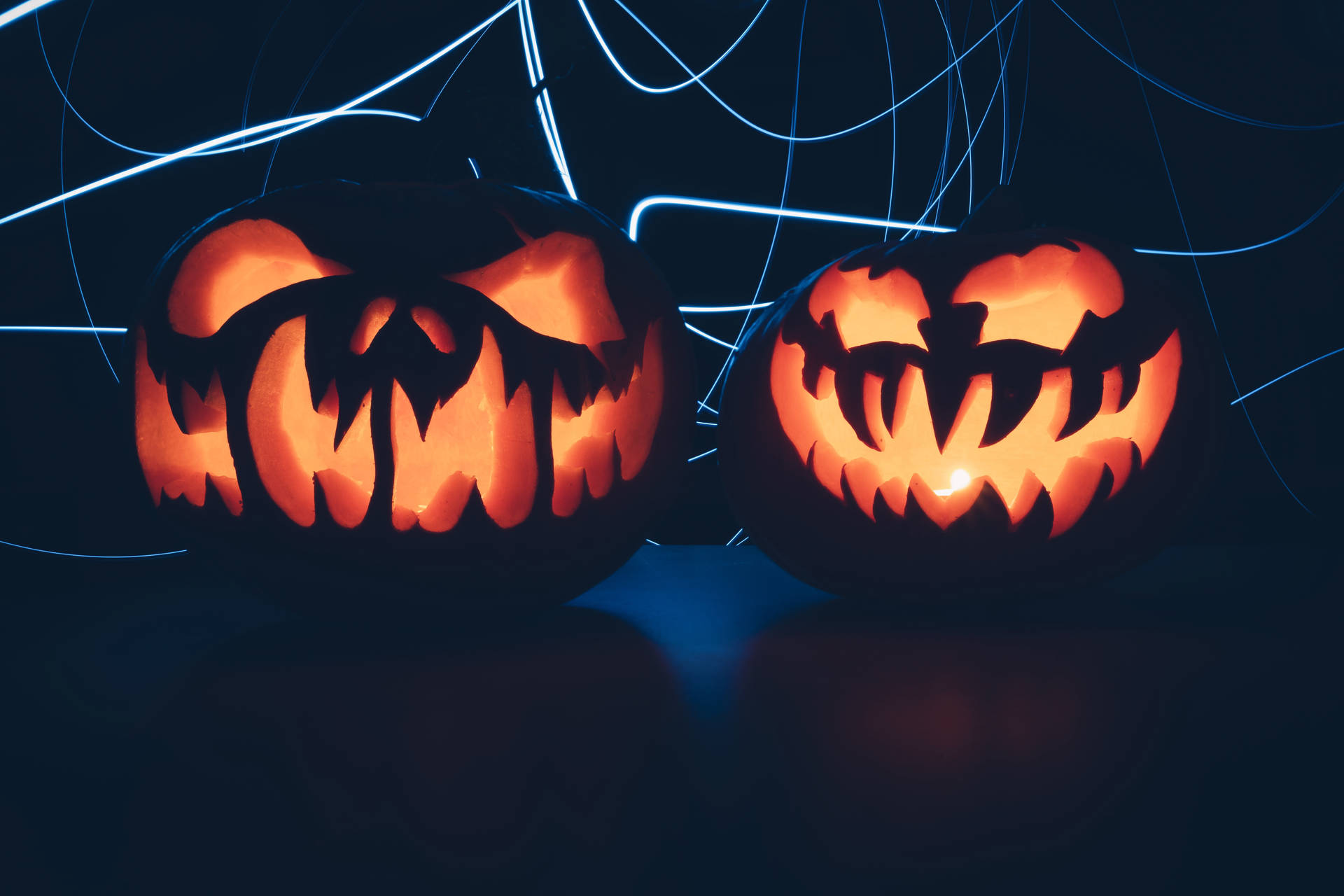 Scary Halloween Pumpkin Background