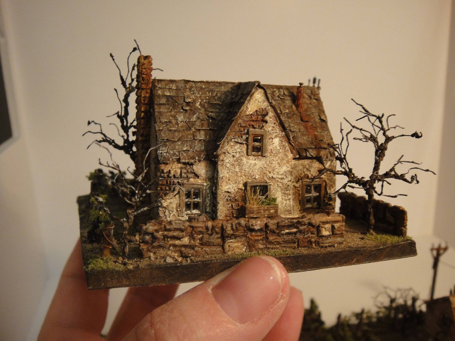 Scary Home Miniature Background