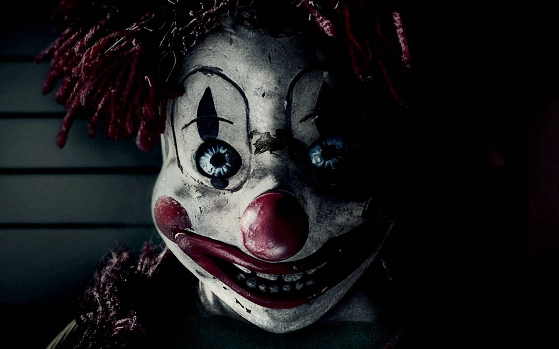 Scary Horror Clown Dark Background
