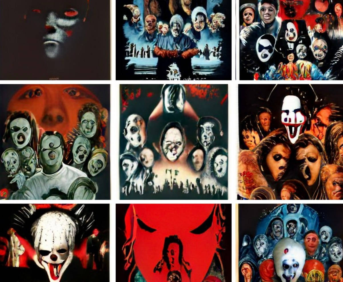 Scary Horror Movie Collage Background