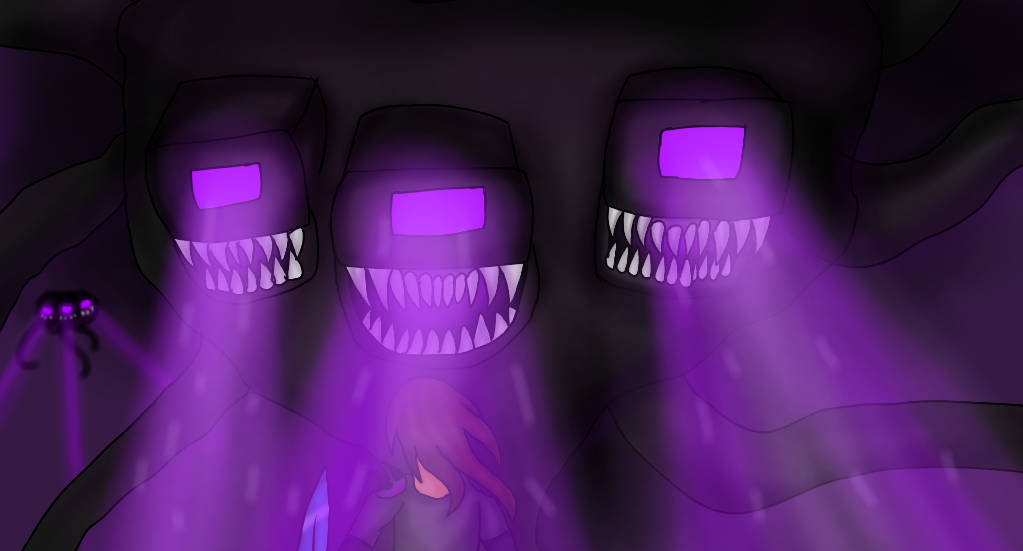 Scary Minecraft Wither Storm Background