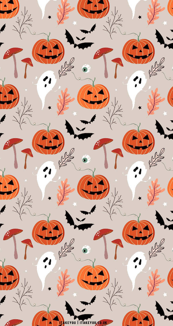 Scary Pumpkins Cute Halloween Iphone Background