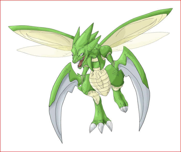 Scary Scyther Drawing Background