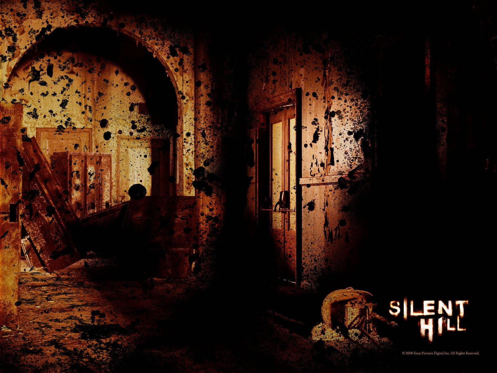 Scary Silent Hill Building Background