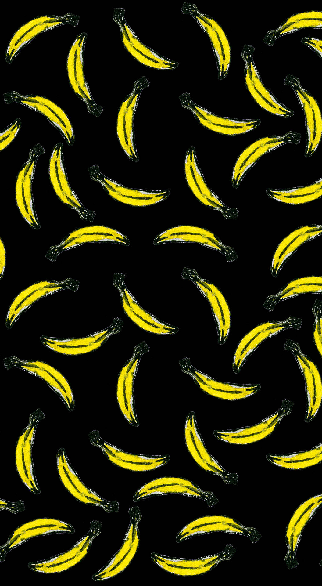 Scattered Banana Pattern Background