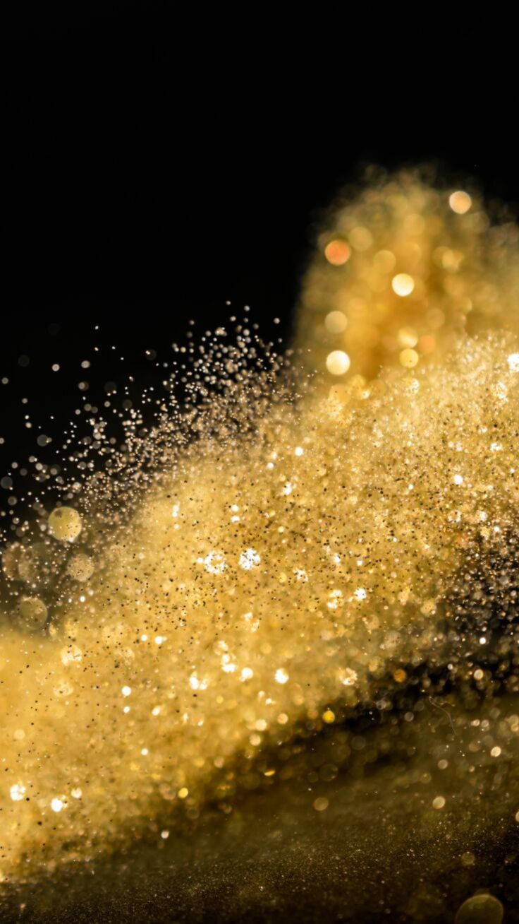 Scattered Gold Glitter Sparkle Iphone