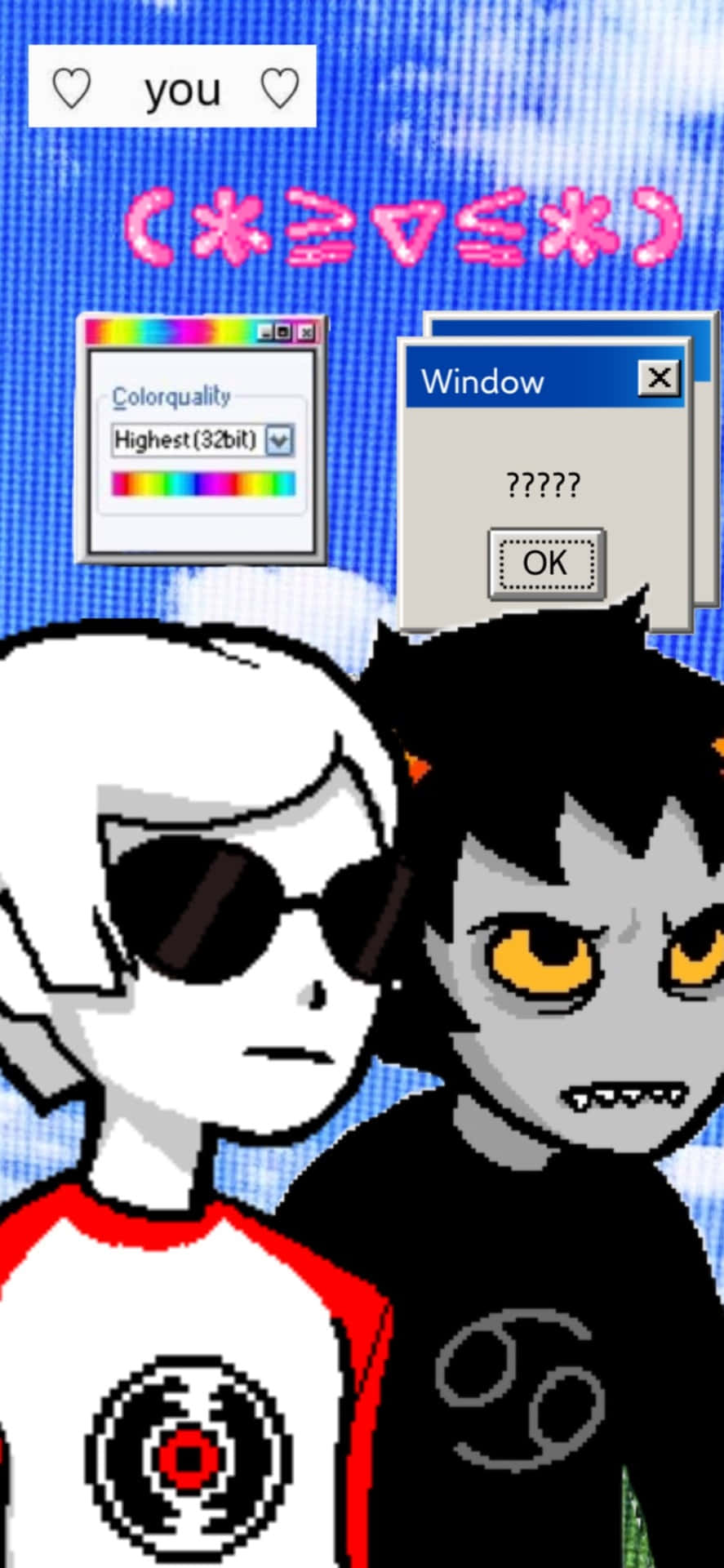 Scenecore Dave Strider Karkat Vantas Background