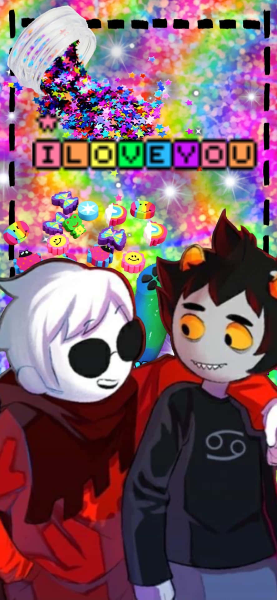 Scenecore Dave Strider Karkat Vantas I Love You Background