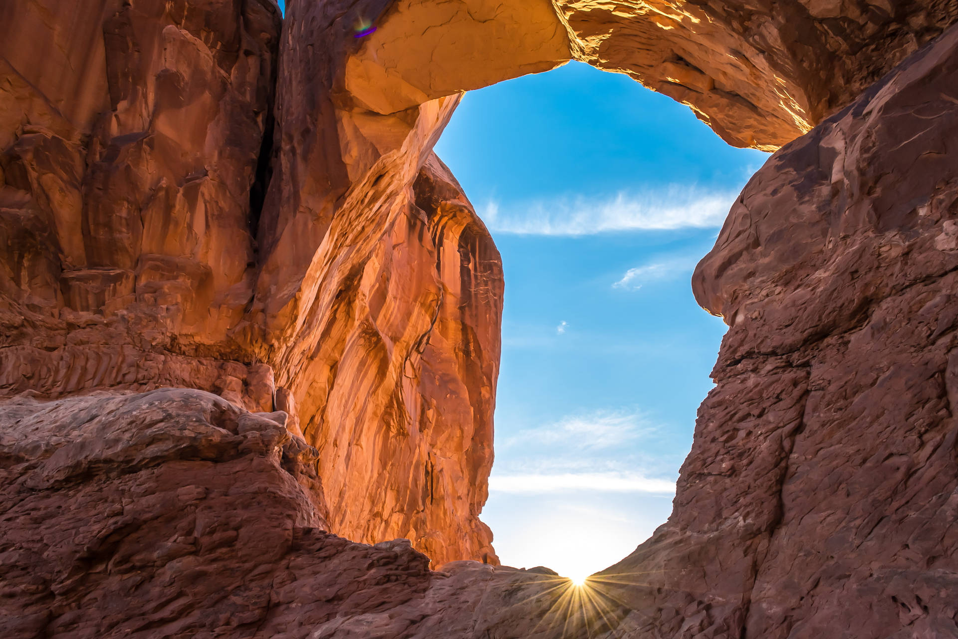 Scenery At Arches National Park Background