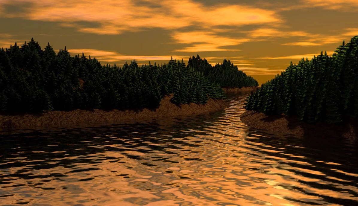 Scenic 3d Nature Background