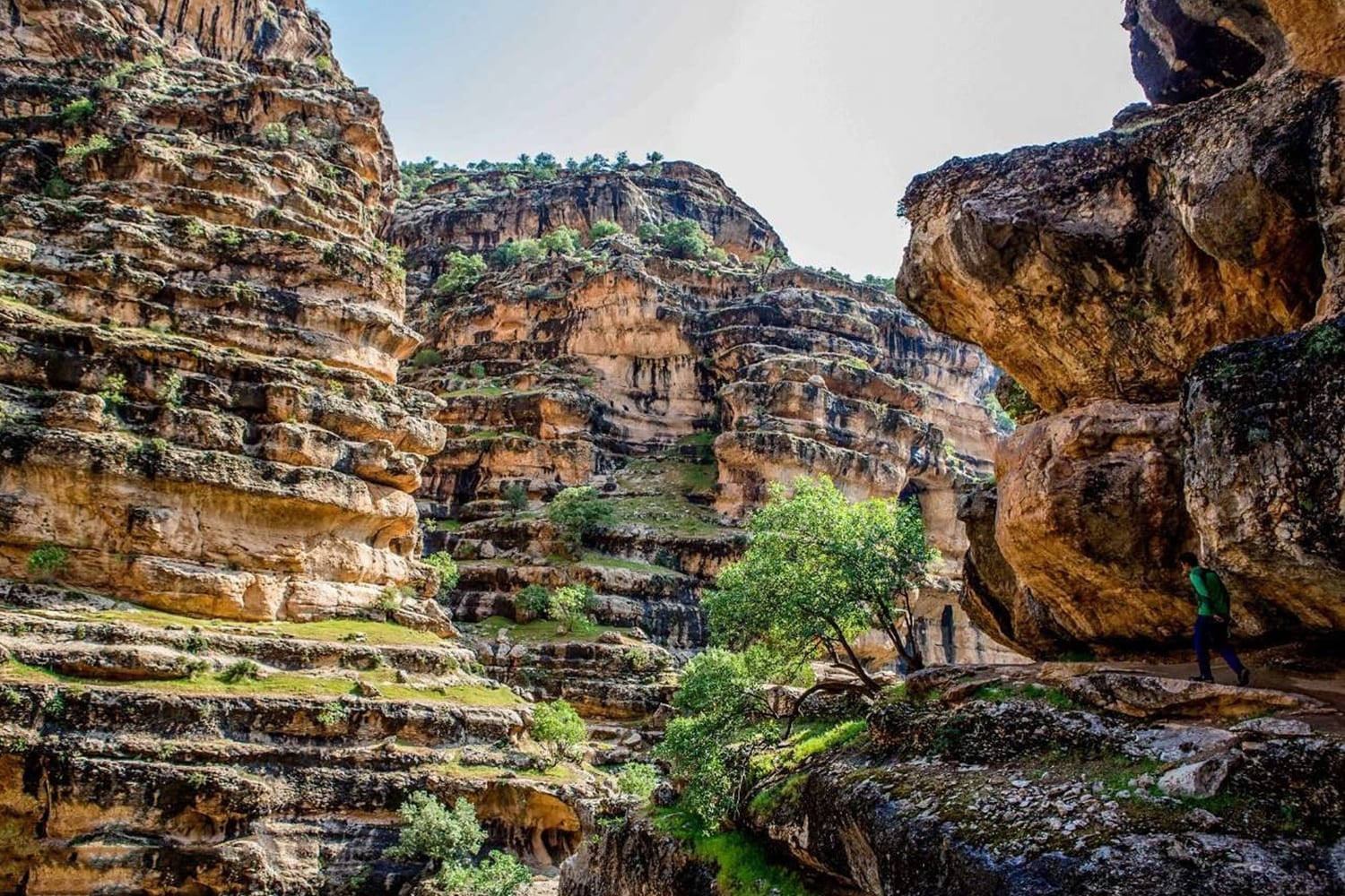 Scenic Cliffs In Iran Background