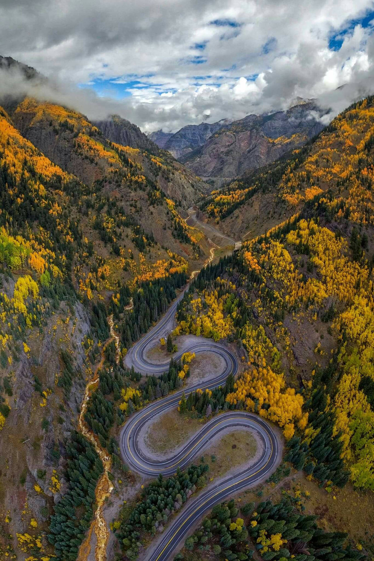 Scenic Drive On Million Dollar Highway, Colorado