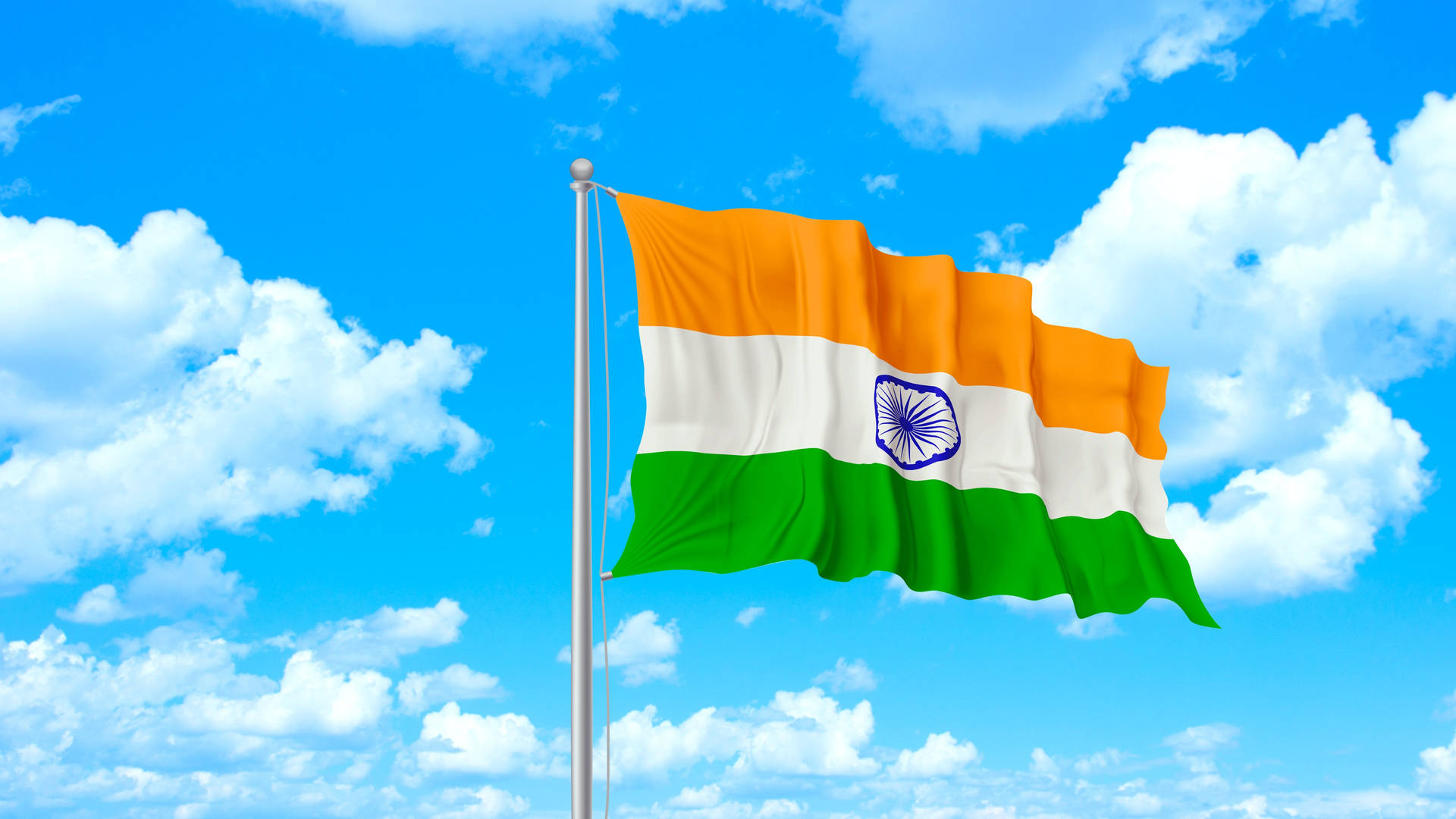 Scenic Indian Flag 4k Background