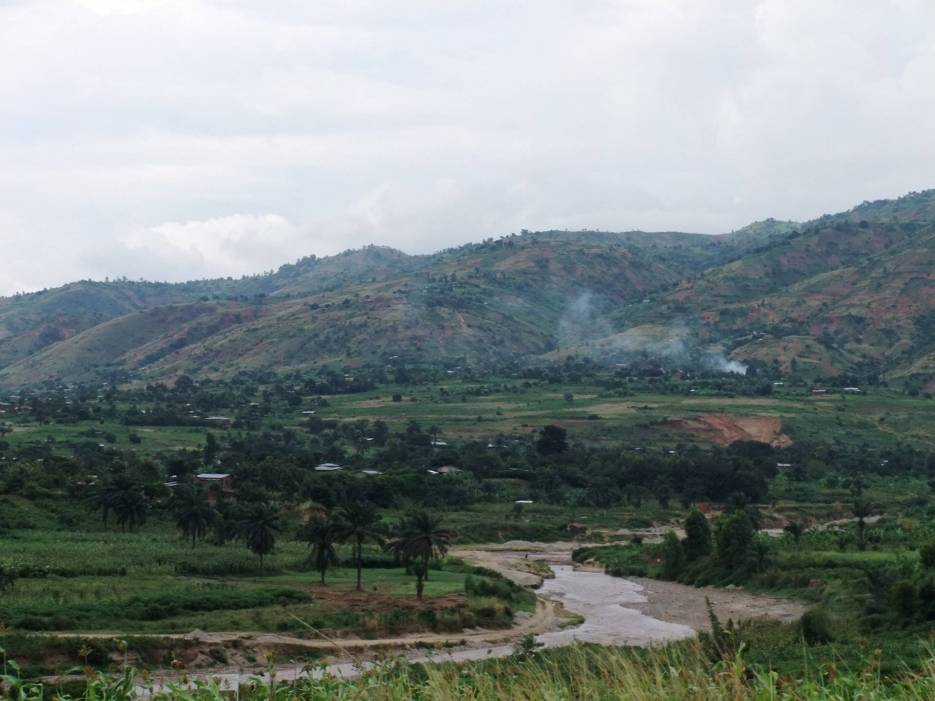 Scenic Landscape Of Rolling Hills In Burundi Background