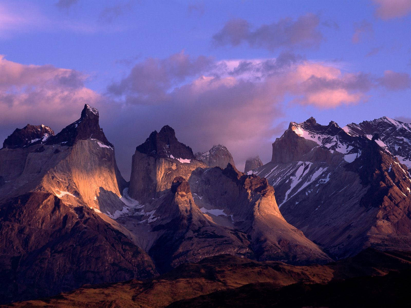 Scenic Mountain Ranges During Sunset Background