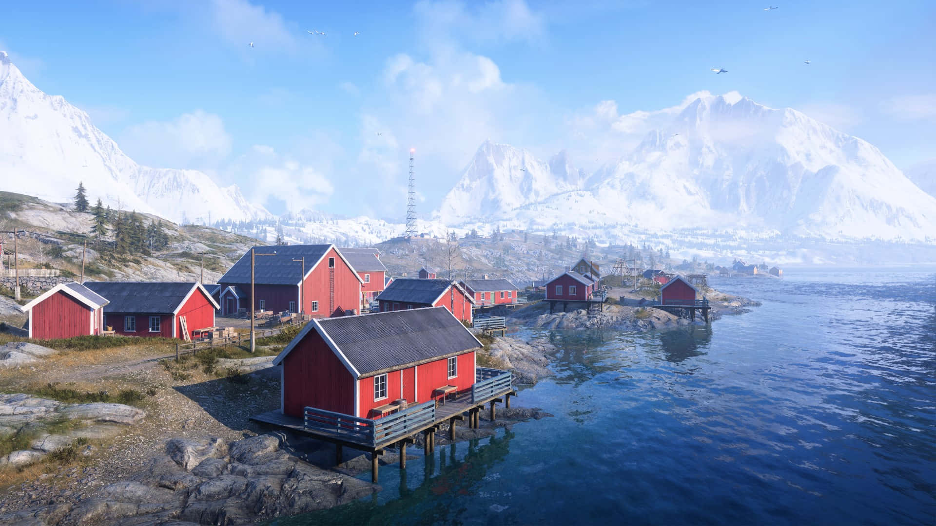 Scenic Norwegian Fishing Village