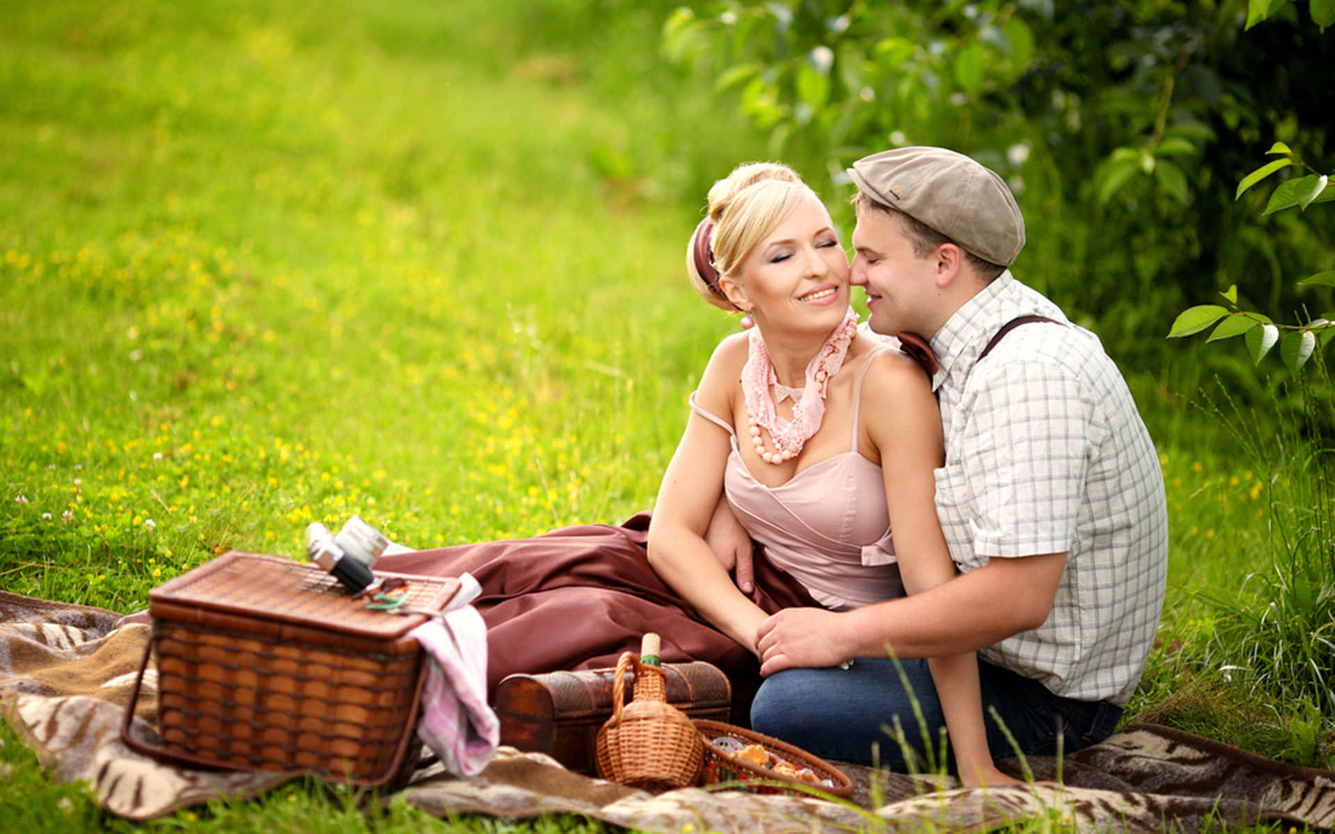 Scenic Picnic Under The Blue Sky