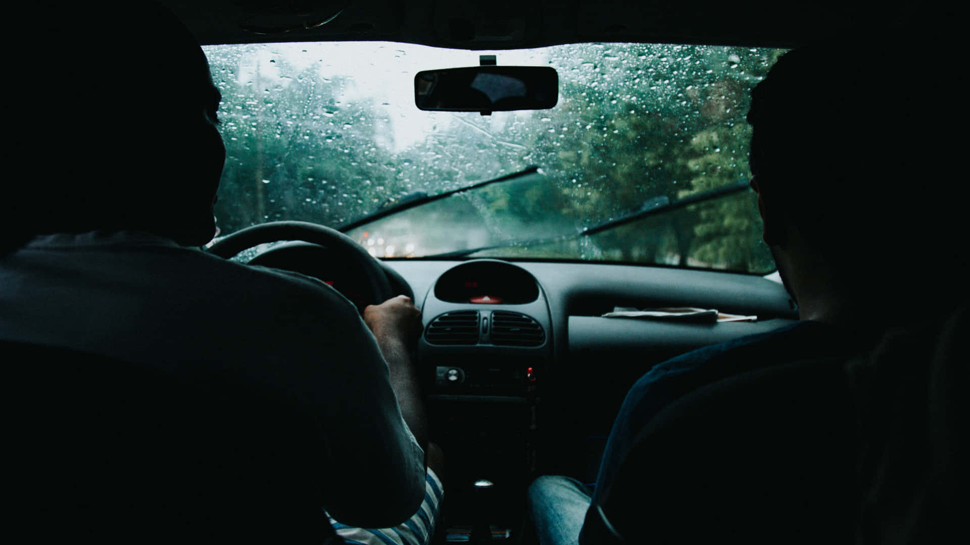 Scenic Road Trip Through The Countryside Background