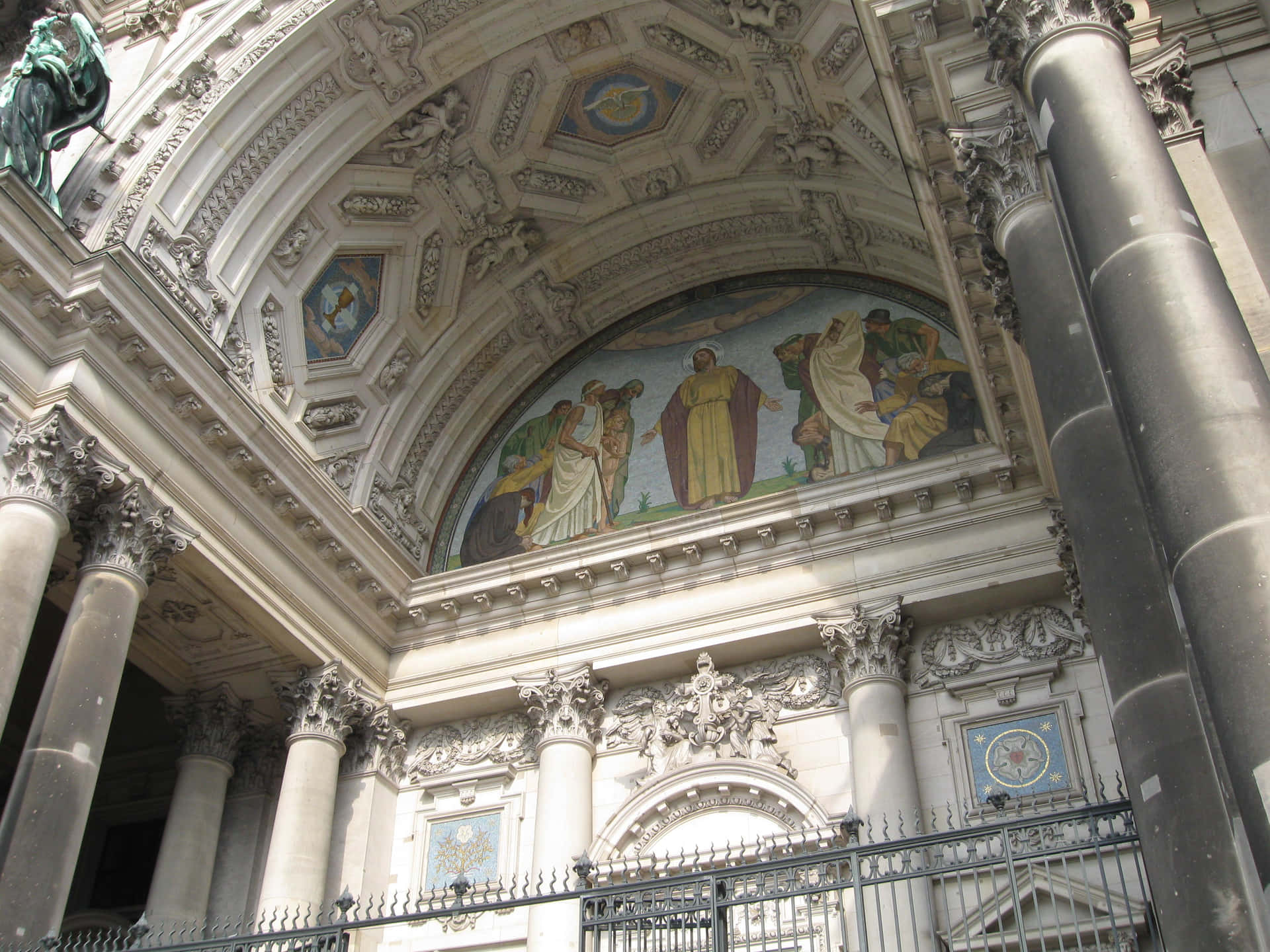 Scenic View Of Berliner Dom On Museum Island Background