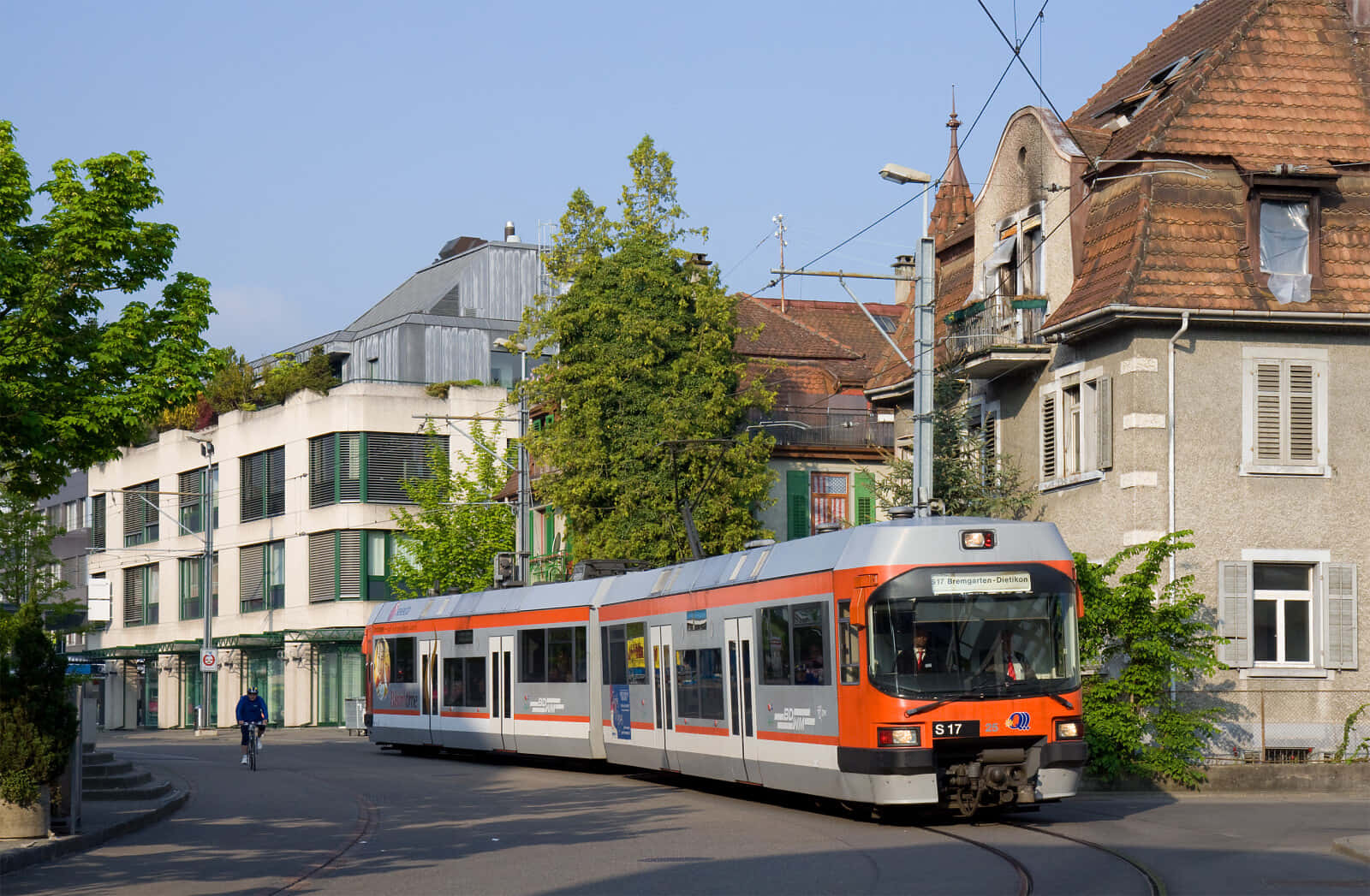 Scenic View Of Dietikon City Background