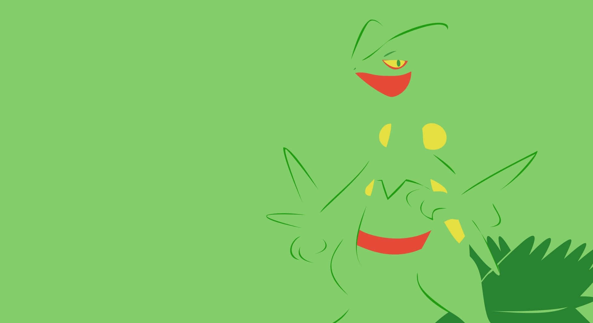 Sceptile Pokemon Vector Art