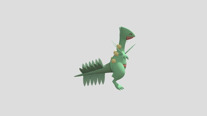 Sceptile Pokemon3 D Model Background