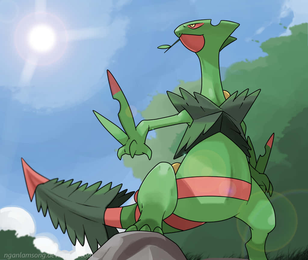 Sceptile Pokemonin Sunlight