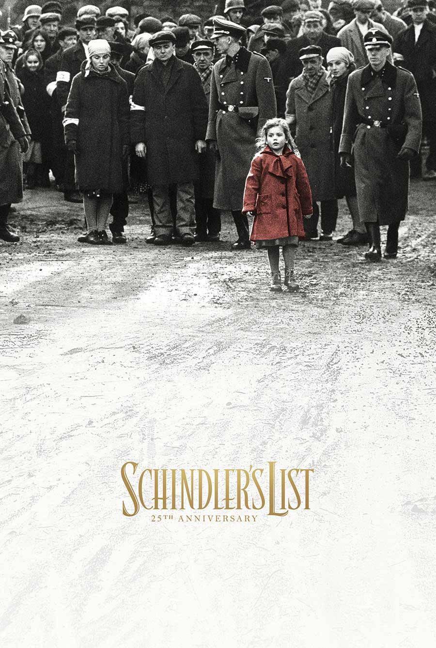 Schindler's List Girl In Red Coat Film Poster