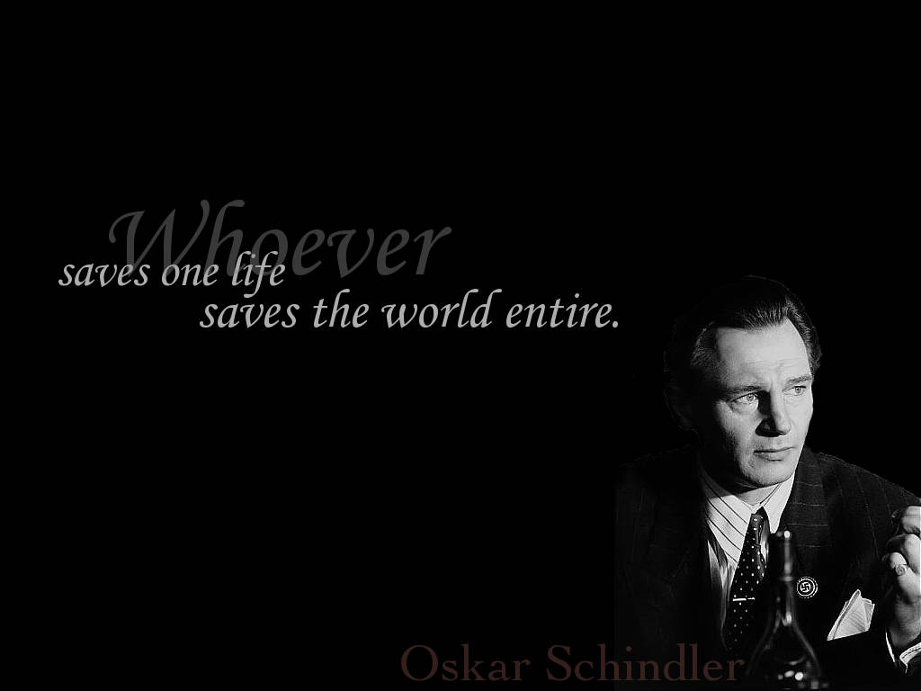 Schindler's List Oskar Schindler Liam Neeson Movie Quote