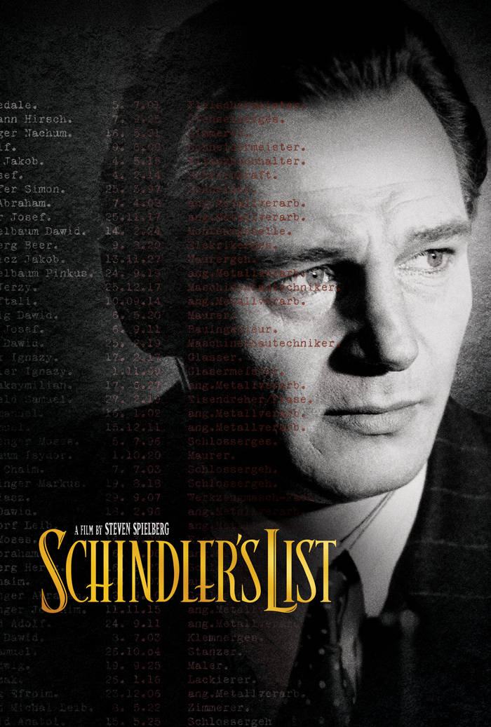 Schindler's List Oskar Schindler Liam Neeson Poster