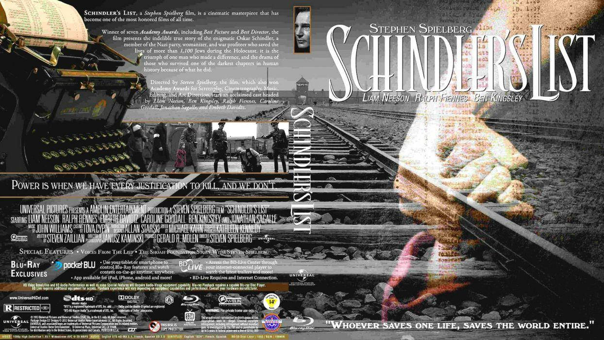 Schindler's List Train Rail Movie Poster