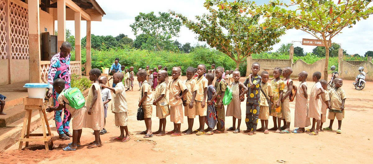 School Children In Benin