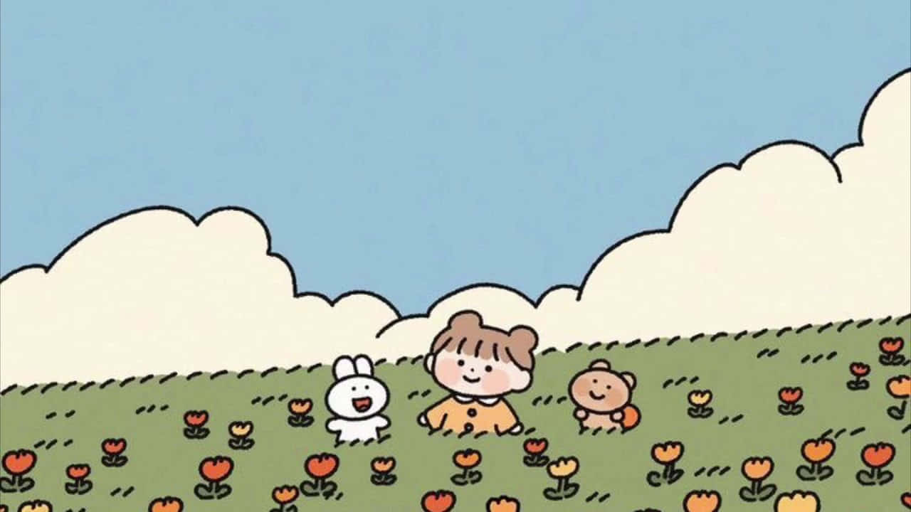 School's In Session With This Cute Kawaii Ipad - Perfect For Tech-savvy Kids! Background