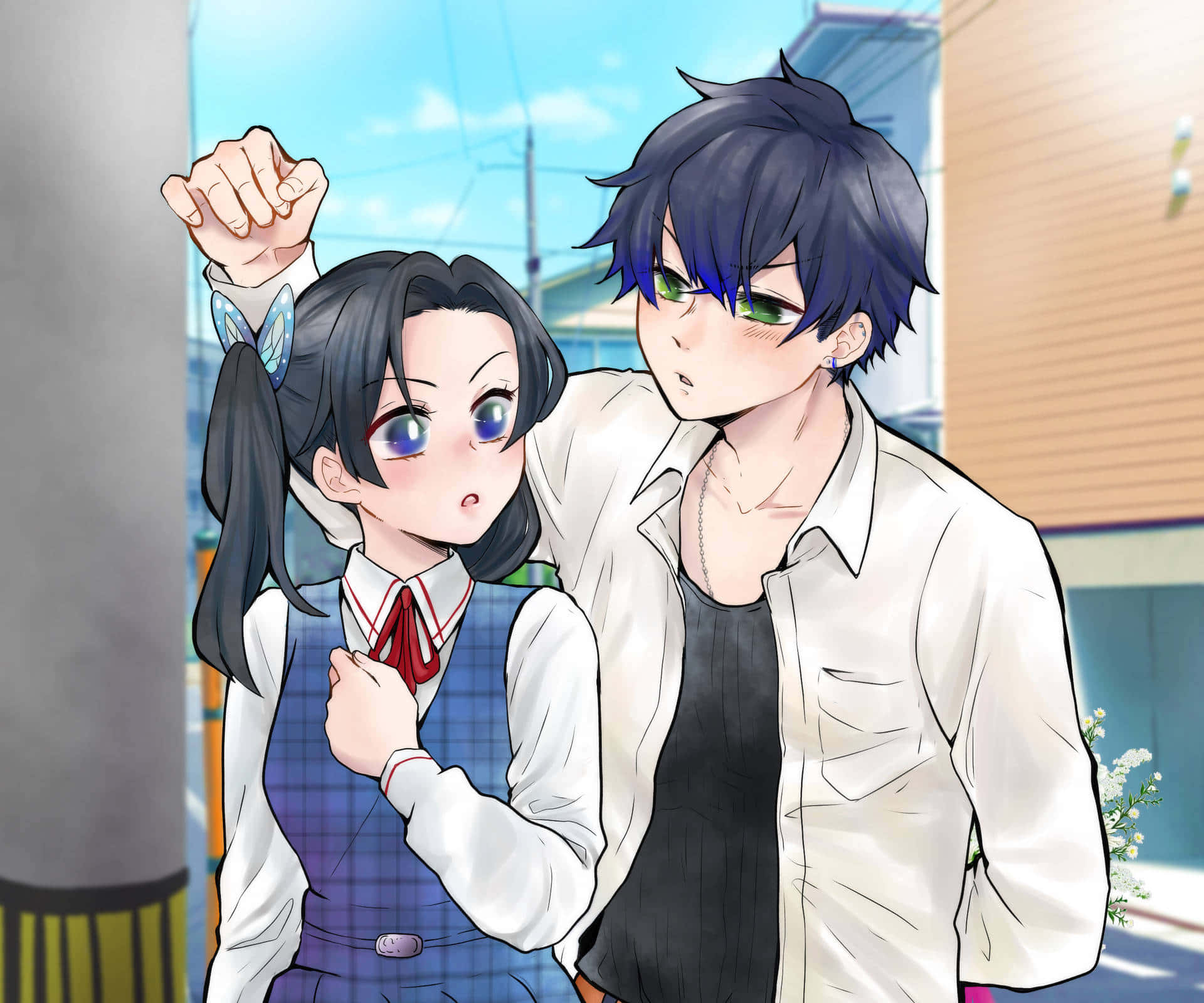 Schoolyard Aoi And Inosuke Pfp