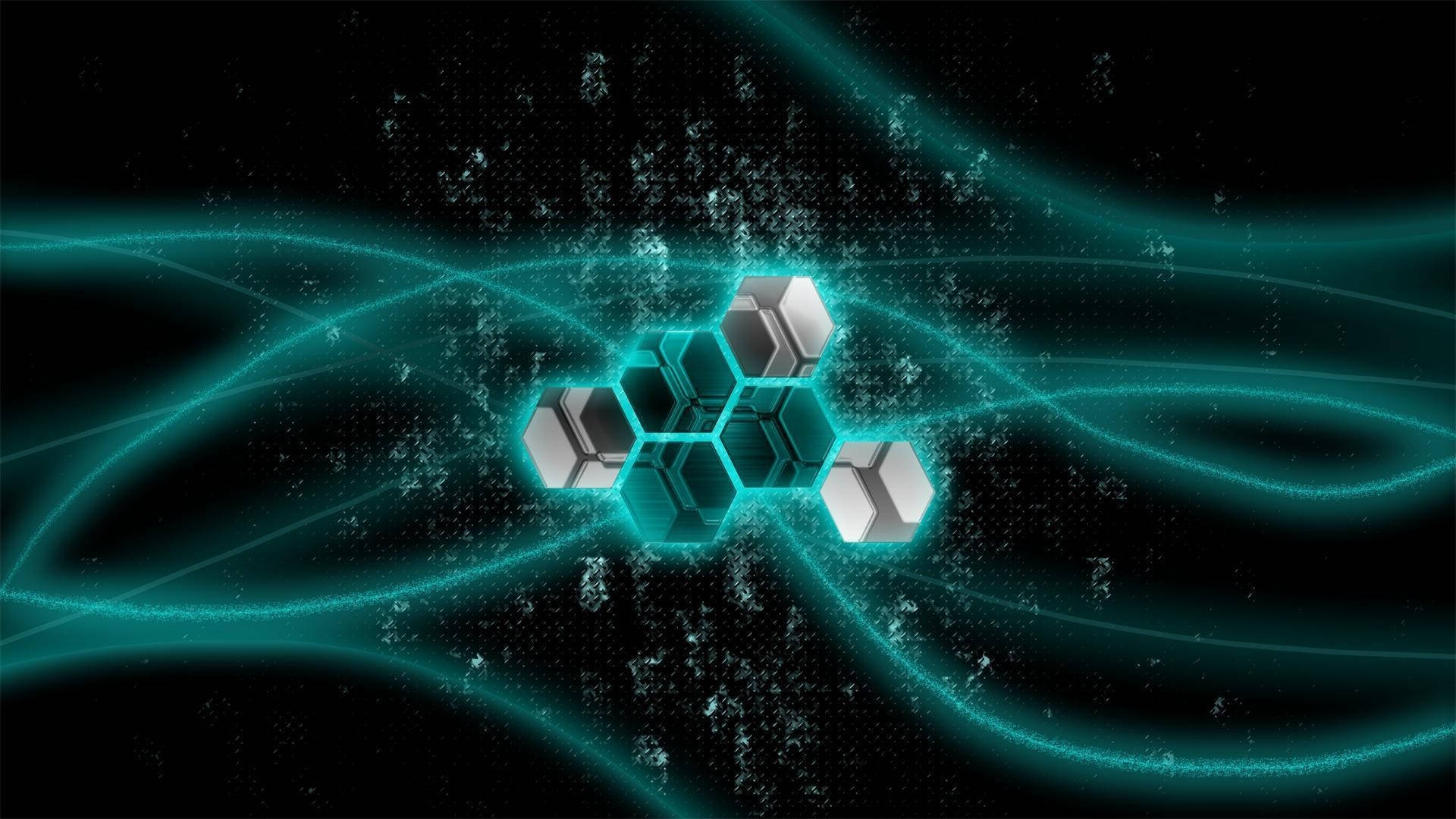 Science Desktop Hexagons Background