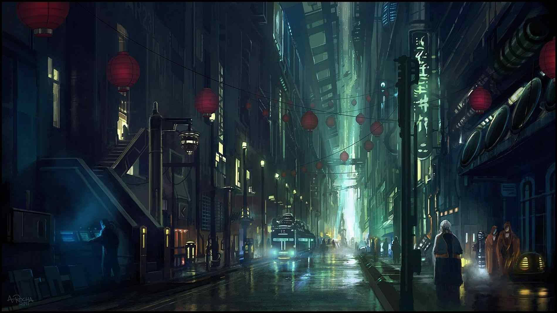 Science Fiction Anime City