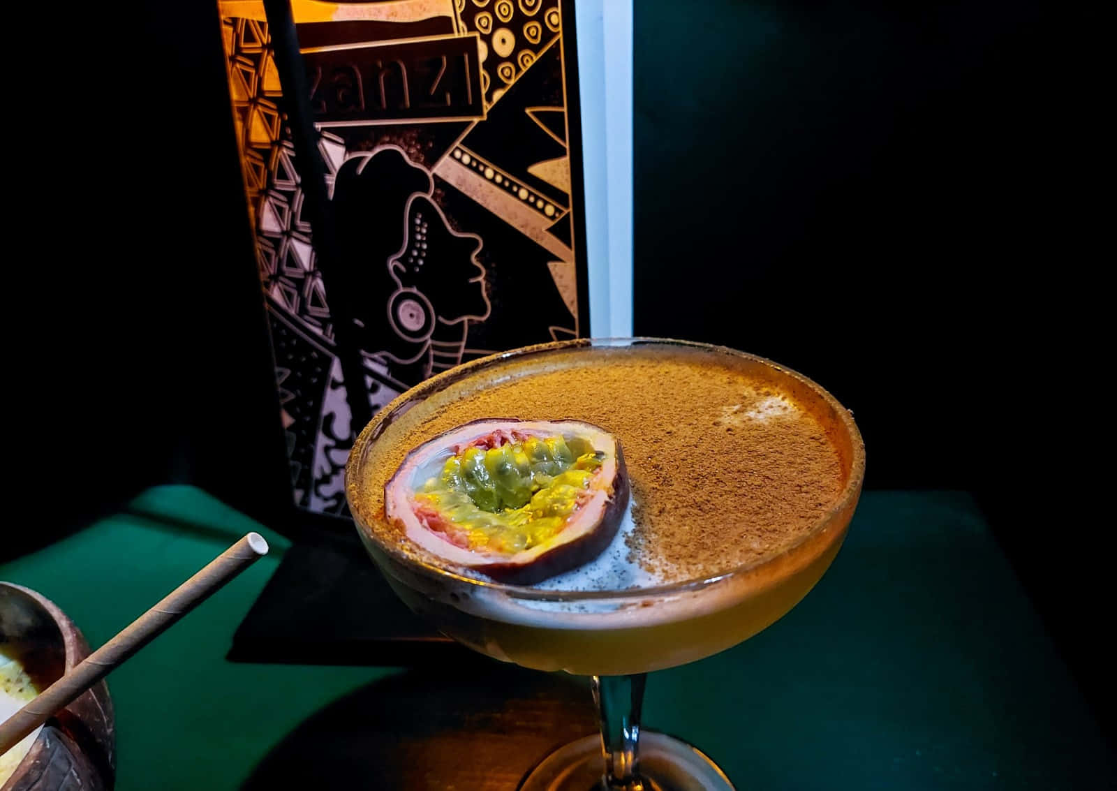 Scintillating Passion Fruit Daiquiri Cocktail Background