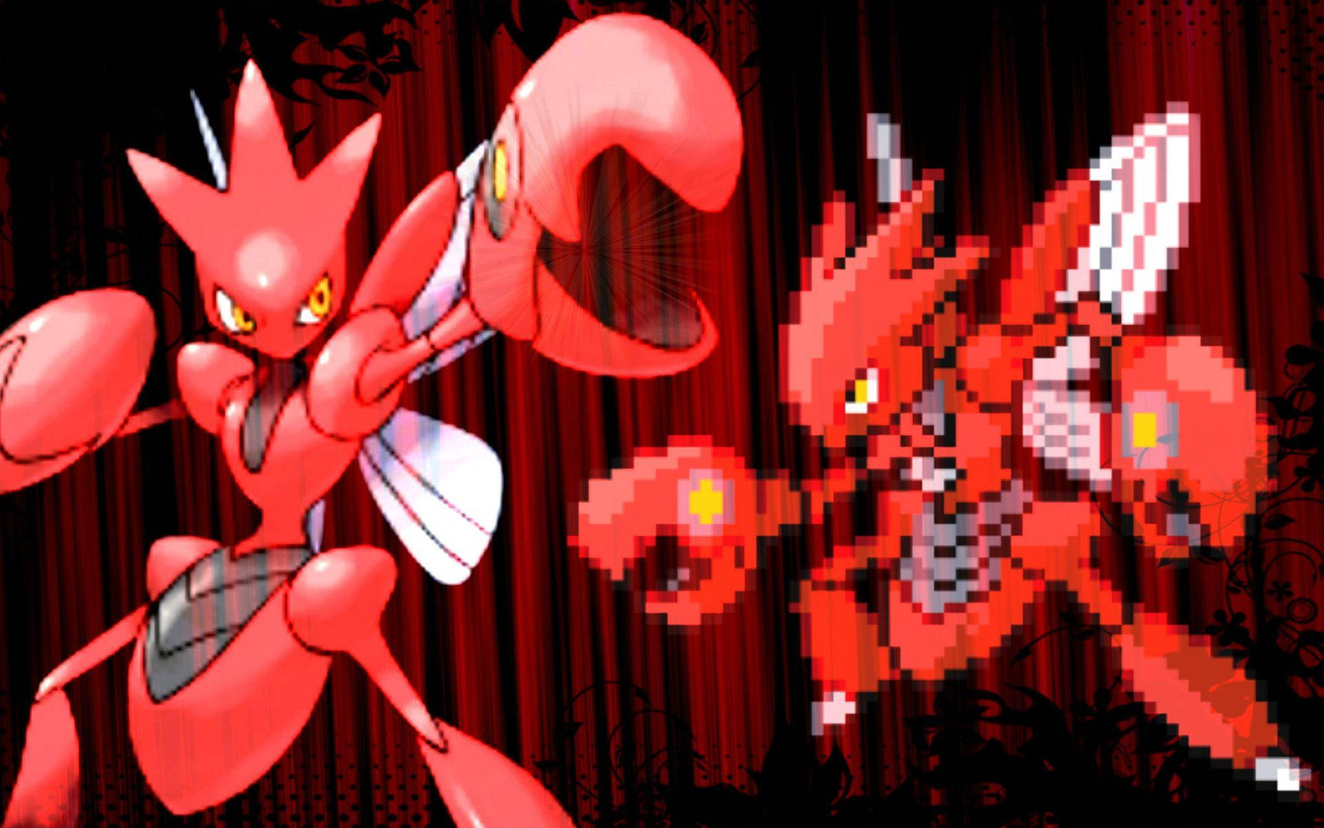 Scizor - A Dominant Force In The Anime And Video Game Universe Background