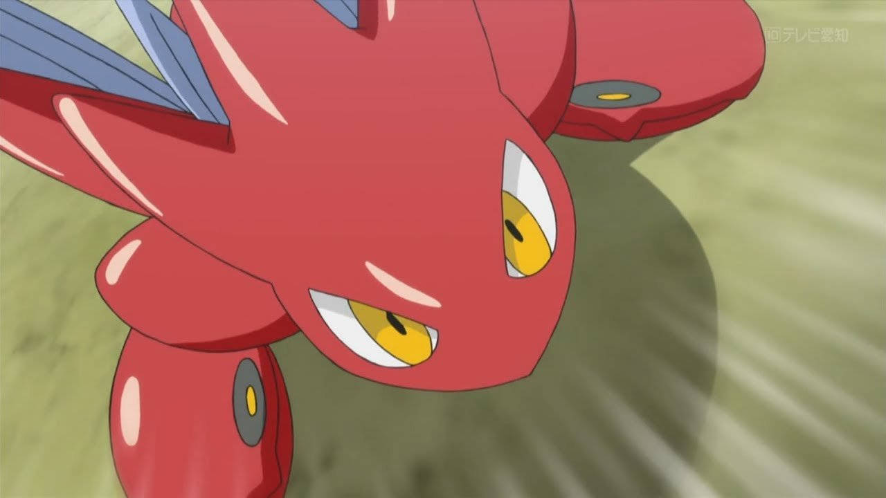 Scizor Anime Closeup Background