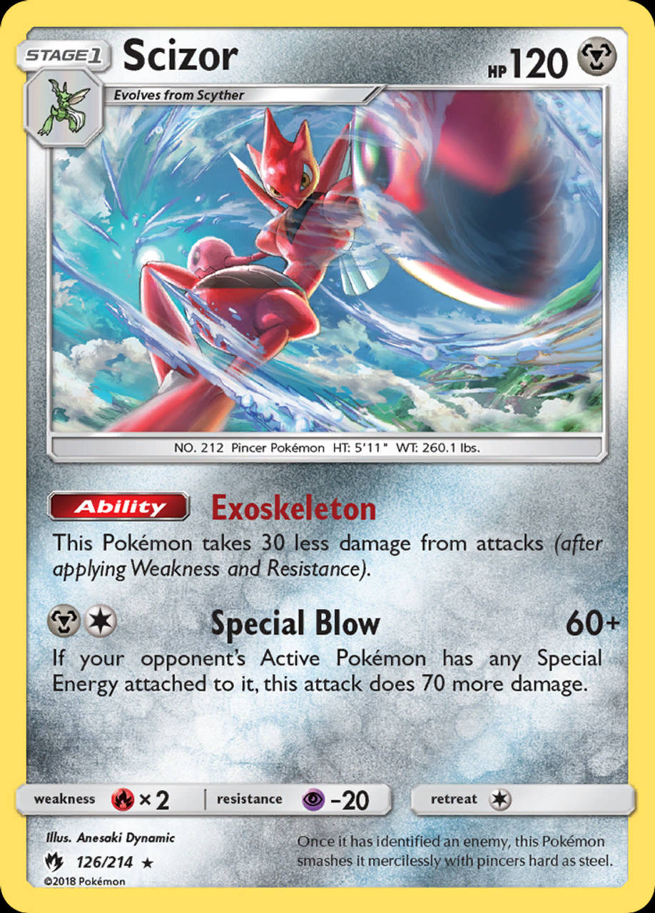 Scizor Game Card Background